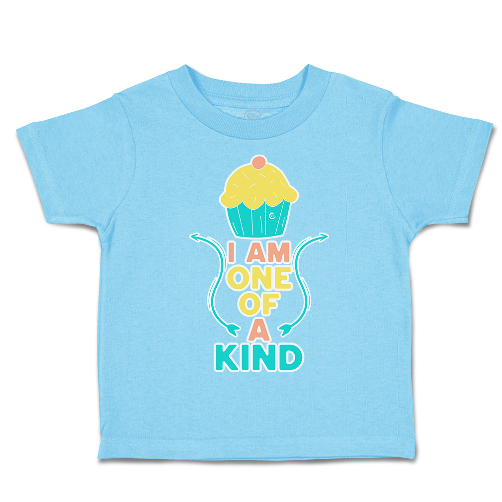 Toddler T-Shirt I Am 1 of A Kind Cupcake Cotton Ice-Cream Boy & Girl Clothes - Picture 15 of 18