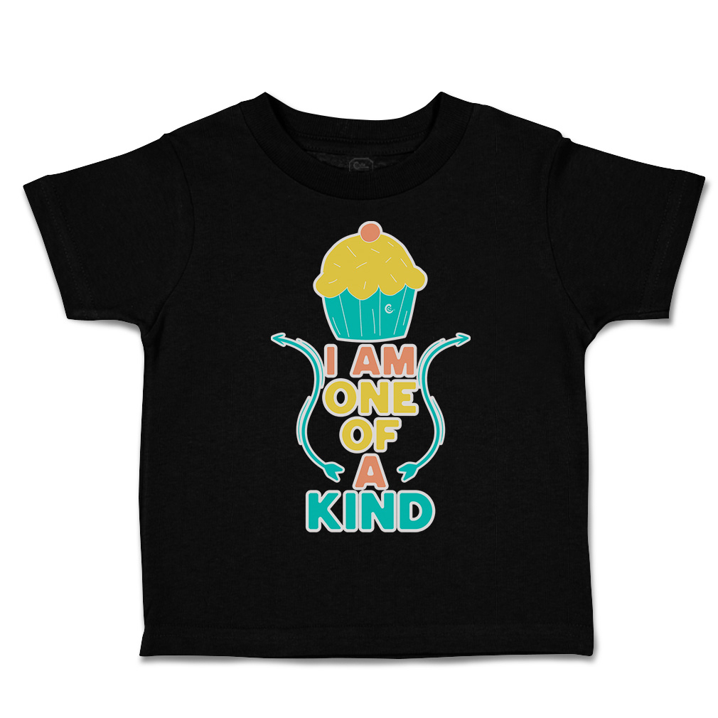 Toddler T-Shirt I Am 1 of A Kind Cupcake Cotton Ice-Cream Boy & Girl Clothes - Picture 8 of 18