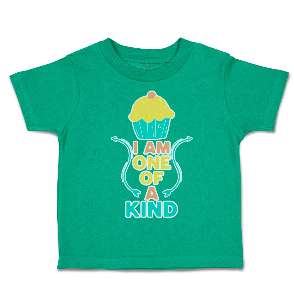 Toddler T-Shirt I Am 1 of A Kind Cupcake Cotton Ice-Cream Boy & Girl Clothes - Picture 9 of 18