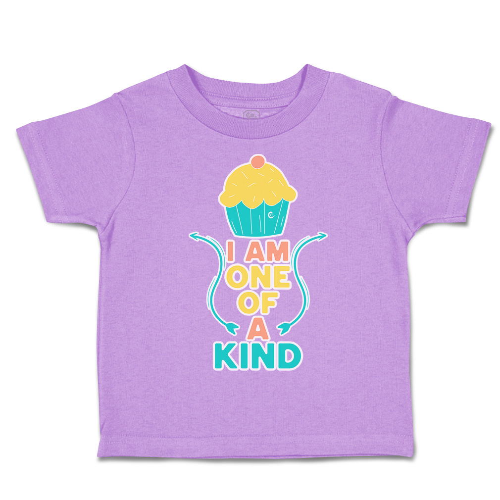 Toddler T-Shirt I Am 1 of A Kind Cupcake Cotton Ice-Cream Boy & Girl Clothes - Picture 5 of 18