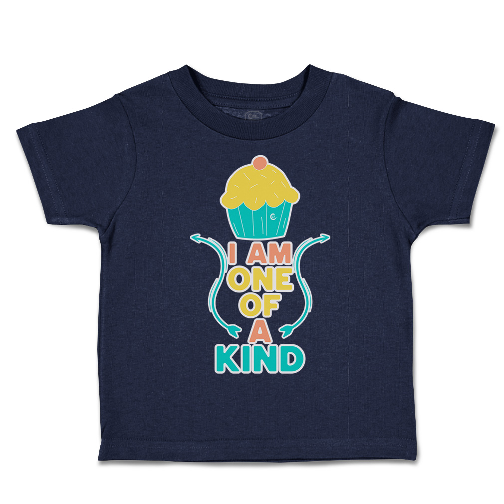 Toddler T-Shirt I Am 1 of A Kind Cupcake Cotton Ice-Cream Boy & Girl Clothes - Picture 10 of 18