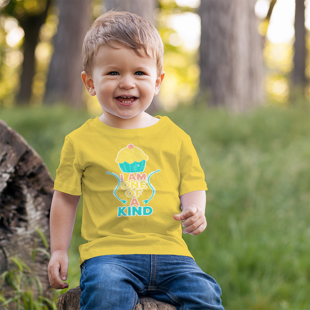Toddler T-Shirt I Am 1 of A Kind Cupcake Cotton Ice-Cream Boy & Girl Clothes - Picture 4 of 18