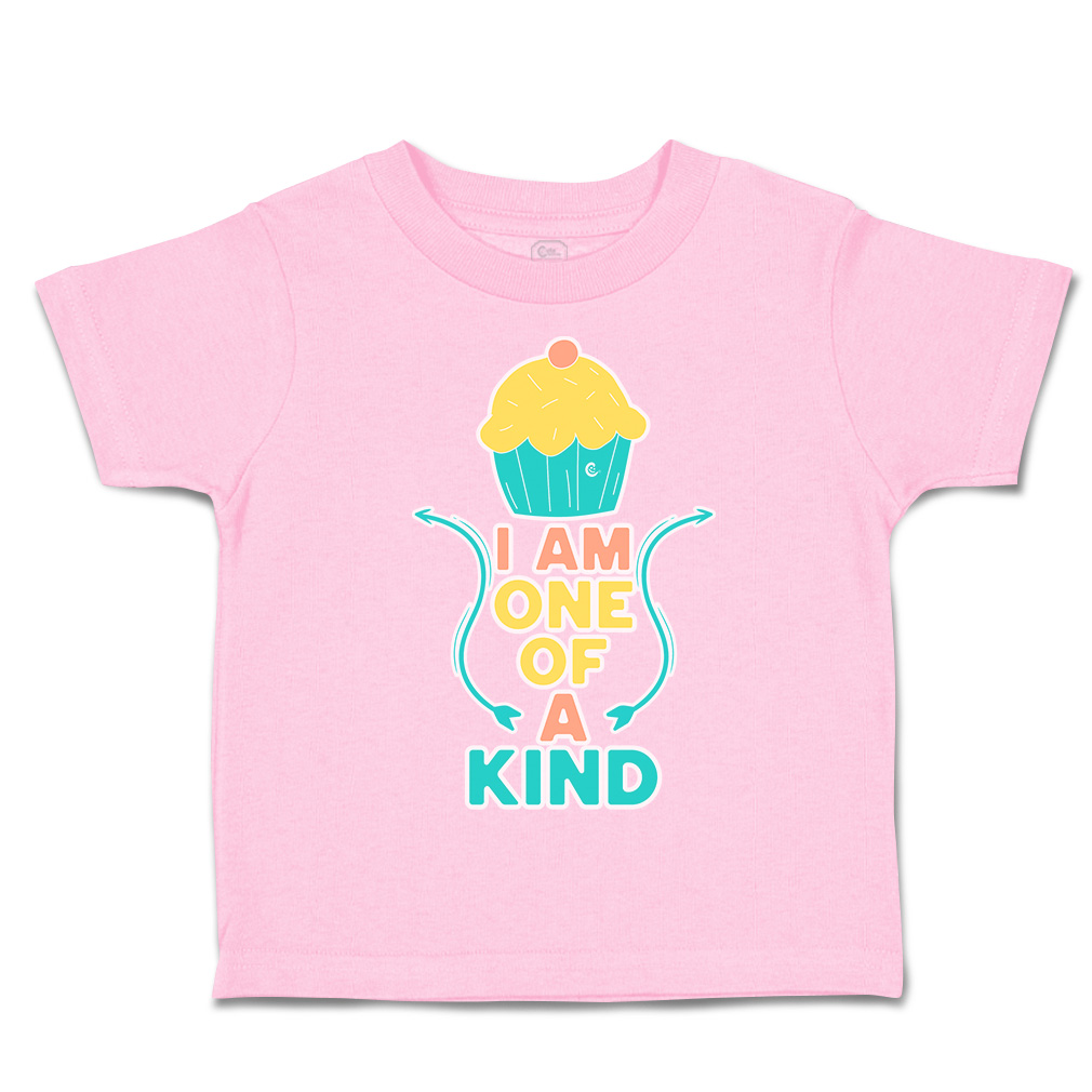 Toddler T-Shirt I Am 1 of A Kind Cupcake Cotton Ice-Cream Boy & Girl Clothes - Picture 18 of 18
