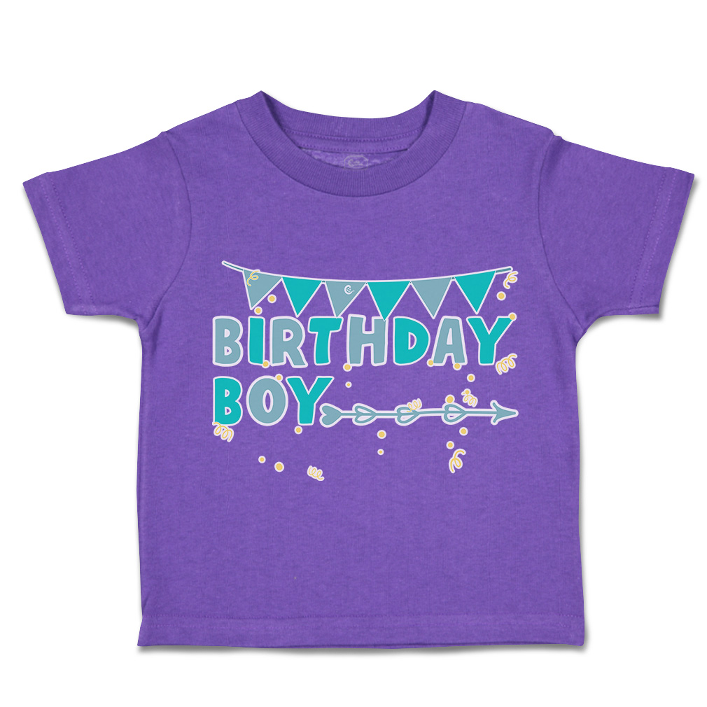Toddler T-Shirt Birthday Boy Celebrations Cotton Decorations Boy & Girl Clothes - Picture 17 of 18