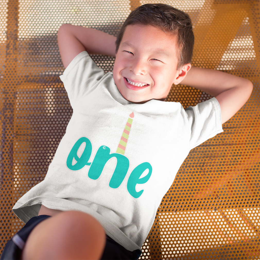 Toddler T-Shirt 1 Candles First Birthday Cotton Celebrate Boy & Girl Clothes - Picture 3 of 18