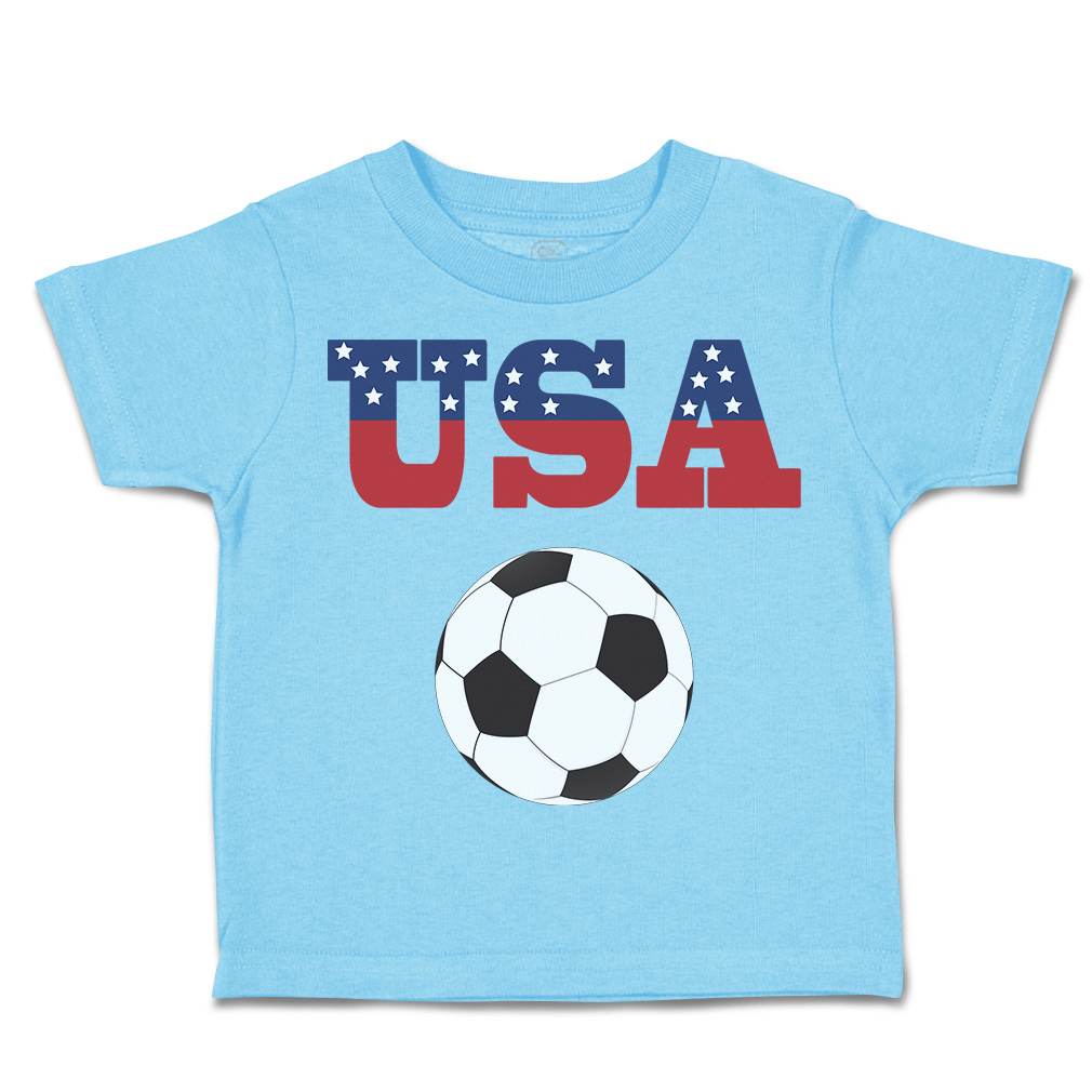 Toddler T-Shirt Usa Soccer Ball Soccer America Cup Boy & Girl Clothes Cotton - Picture 16 of 39