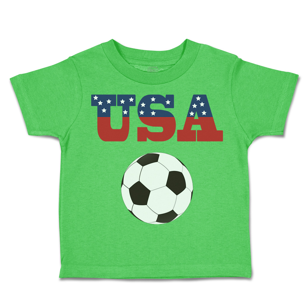 Toddler T-Shirt Usa Soccer Ball Soccer America Cup Boy & Girl Clothes Cotton - Picture 34 of 39