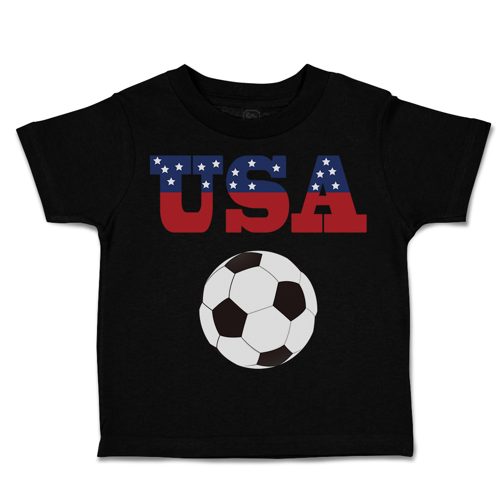 Toddler T-Shirt Usa Soccer Ball Soccer America Cup Boy & Girl Clothes Cotton - Picture 8 of 39