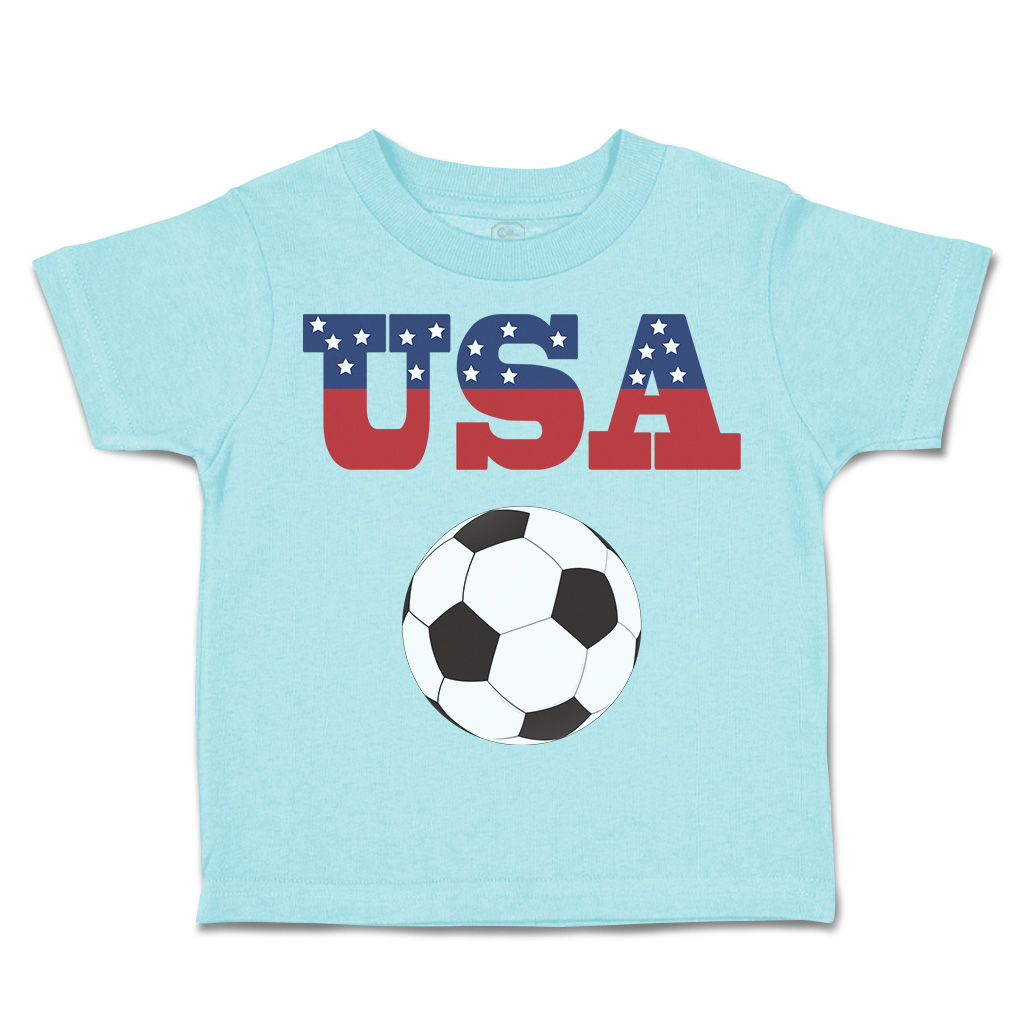 Toddler T-Shirt Usa Soccer Ball Soccer America Cup Boy & Girl Clothes Cotton - Picture 18 of 39