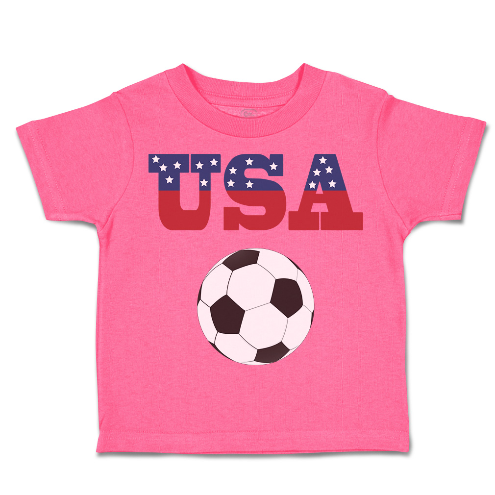 Toddler T-Shirt Usa Soccer Ball Soccer America Cup Boy & Girl Clothes Cotton - Picture 22 of 39