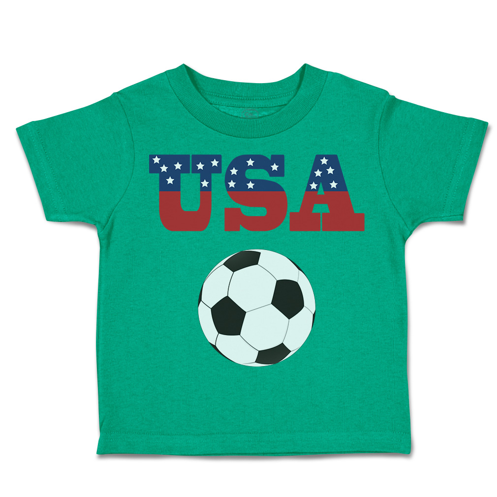 Toddler T-Shirt Usa Soccer Ball Soccer America Cup Boy & Girl Clothes Cotton - Picture 36 of 39