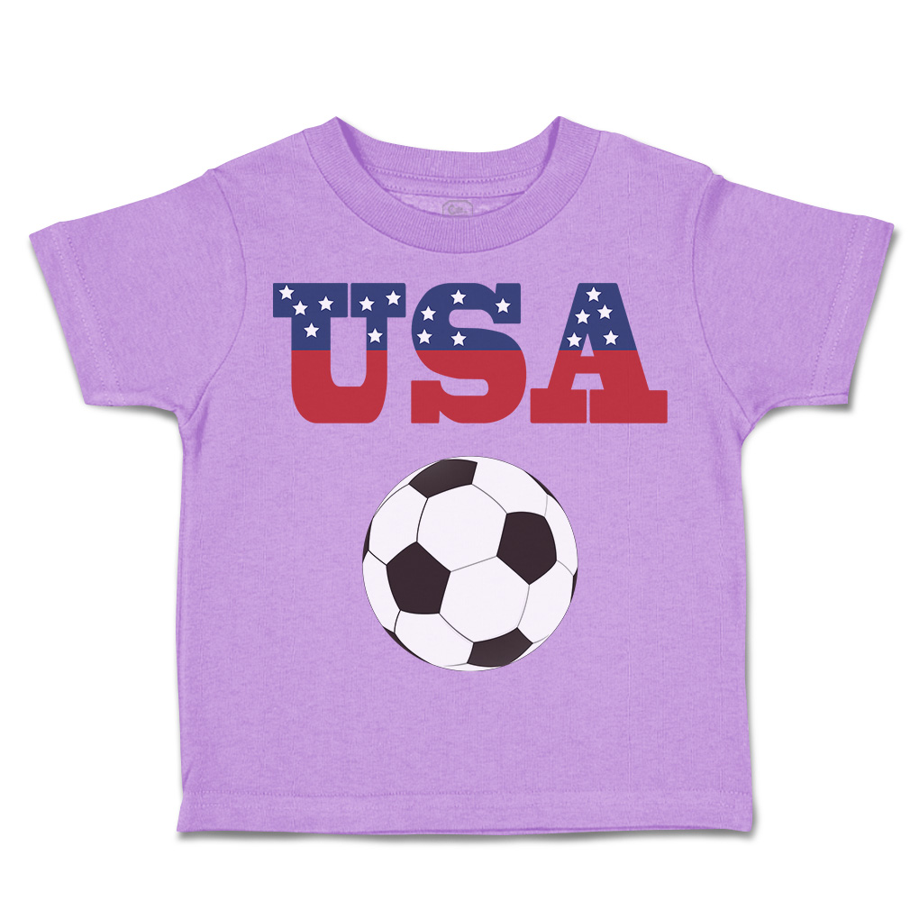Toddler T-Shirt Usa Soccer Ball Soccer America Cup Boy & Girl Clothes Cotton - Picture 30 of 39