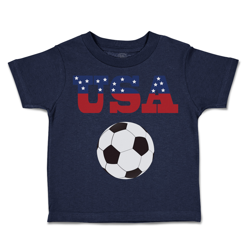 Toddler T-Shirt Usa Soccer Ball Soccer America Cup Boy & Girl Clothes Cotton - Picture 10 of 39