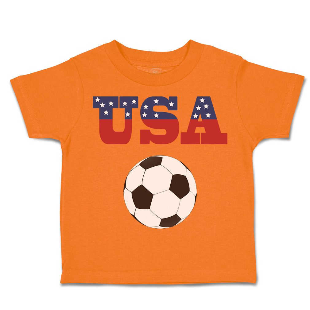 Toddler T-Shirt Usa Soccer Ball Soccer America Cup Boy & Girl Clothes Cotton - Picture 24 of 39