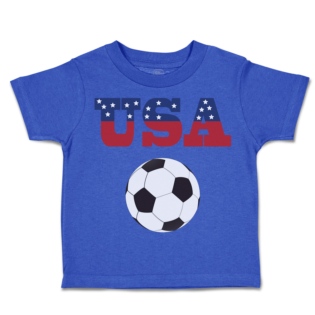 Toddler T-Shirt Usa Soccer Ball Soccer America Cup Boy & Girl Clothes Cotton - Picture 12 of 39