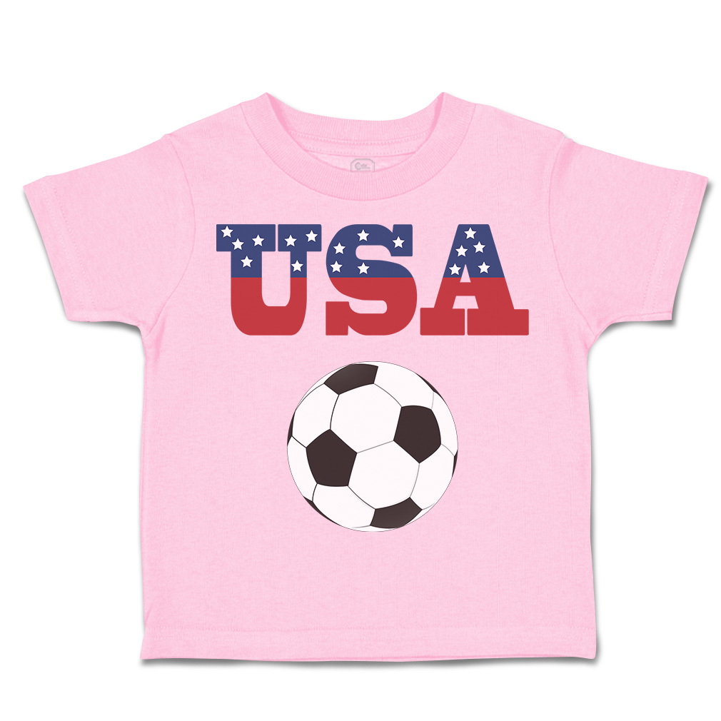 Toddler T-Shirt Usa Soccer Ball Soccer America Cup Boy & Girl Clothes Cotton - Picture 20 of 39