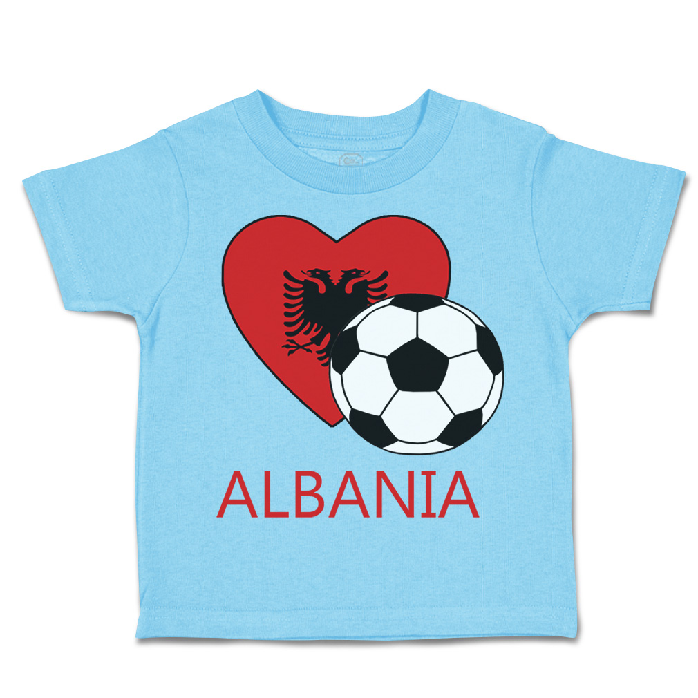 Toddler T-Shirt Albanian Soccer Albania Futbol Football Boy & Girl Clothes - Picture 16 of 39