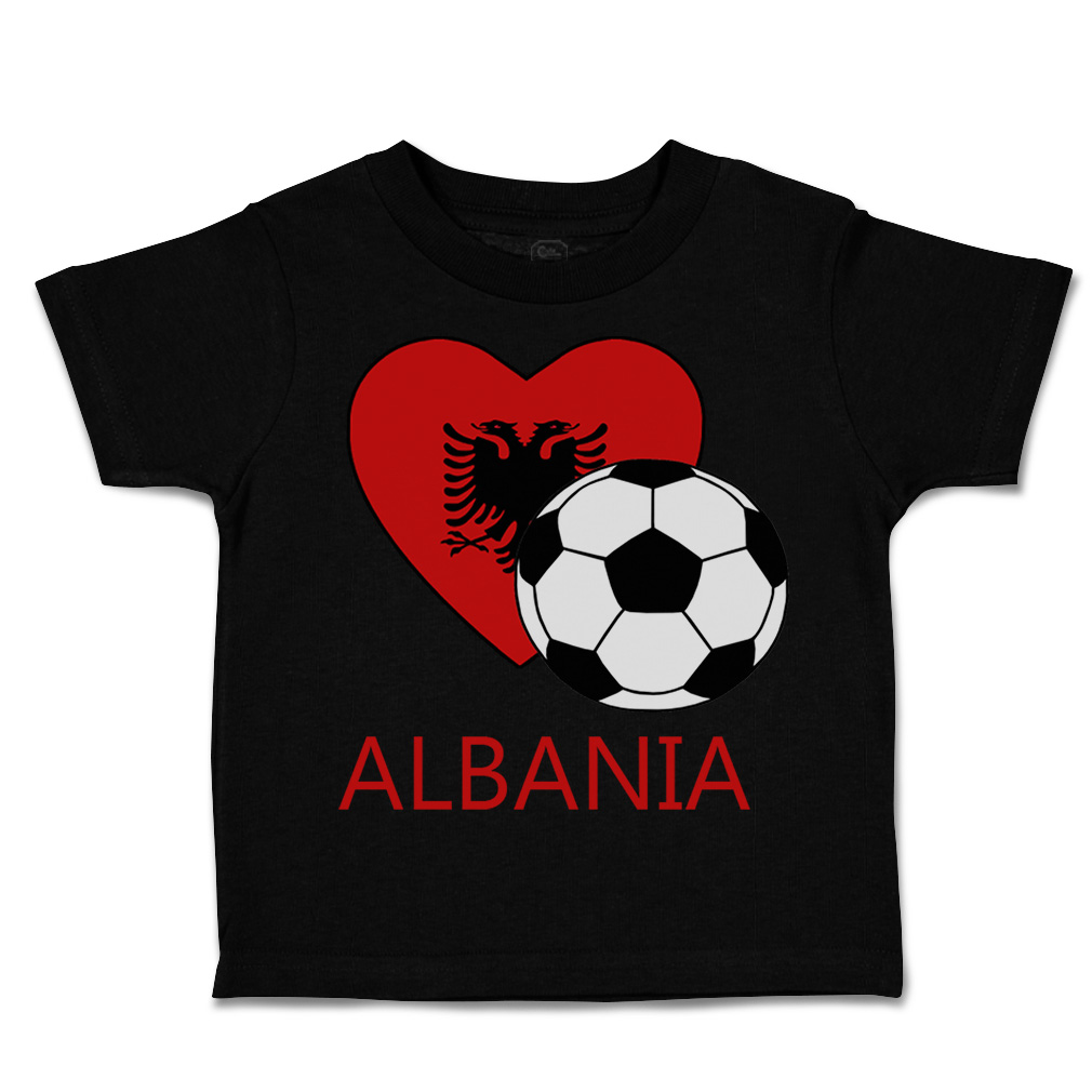 Toddler T-Shirt Albanian Soccer Albania Futbol Football Boy & Girl Clothes - Picture 8 of 39