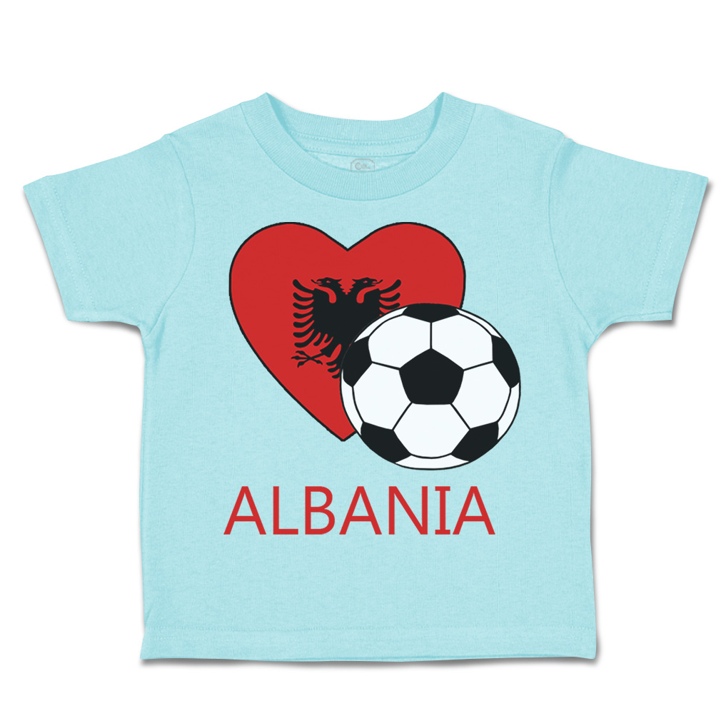 Toddler T-Shirt Albanian Soccer Albania Futbol Football Boy & Girl Clothes - Picture 18 of 39