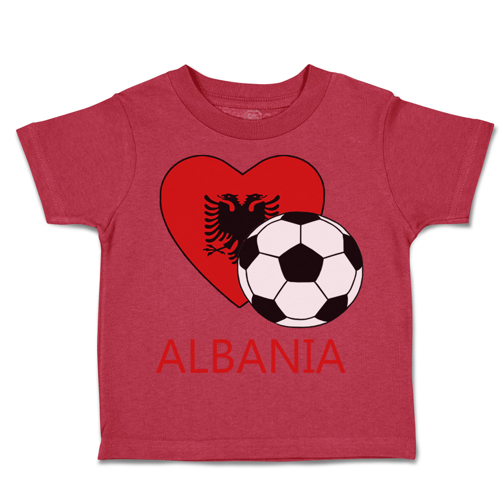 Toddler T-Shirt Albanian Soccer Albania Futbol Football Boy & Girl Clothes - Picture 28 of 39