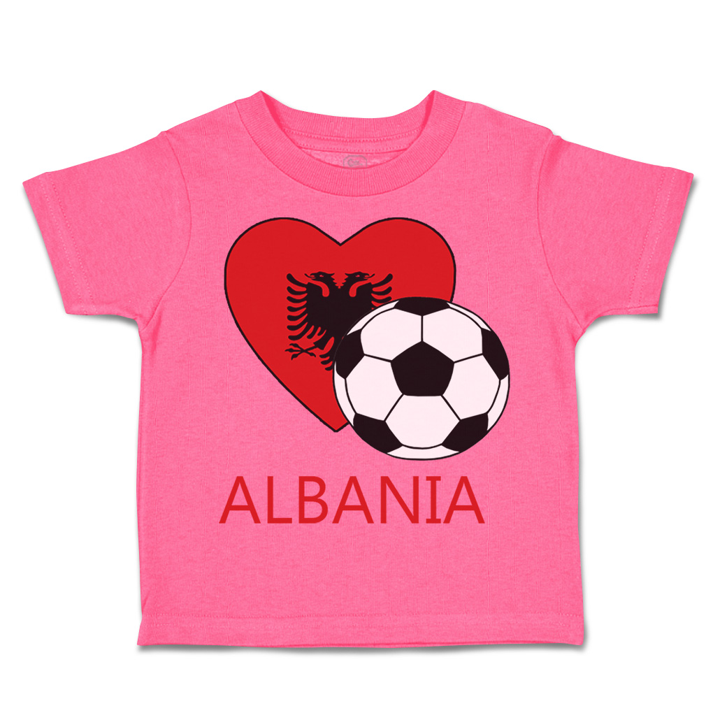 Toddler T-Shirt Albanian Soccer Albania Futbol Football Boy & Girl Clothes - Picture 22 of 39