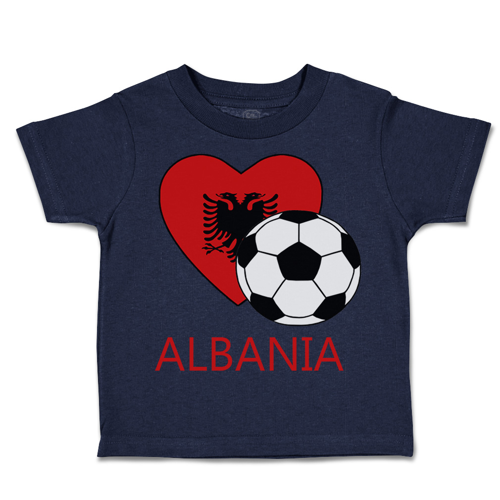 Toddler T-Shirt Albanian Soccer Albania Futbol Football Boy & Girl Clothes - Picture 10 of 39