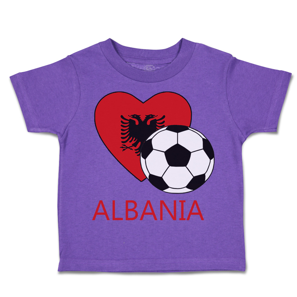 Toddler T-Shirt Albanian Soccer Albania Futbol Football Boy & Girl Clothes - Picture 38 of 39