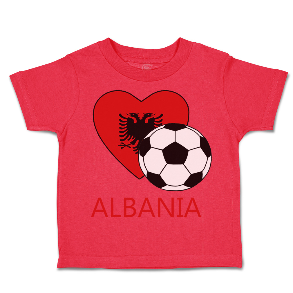 Toddler T-Shirt Albanian Soccer Albania Futbol Football Boy & Girl Clothes - Picture 26 of 39