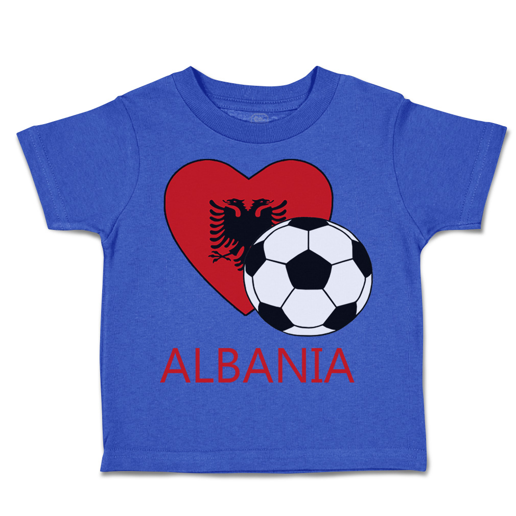 Toddler T-Shirt Albanian Soccer Albania Futbol Football Boy & Girl Clothes - Picture 12 of 39