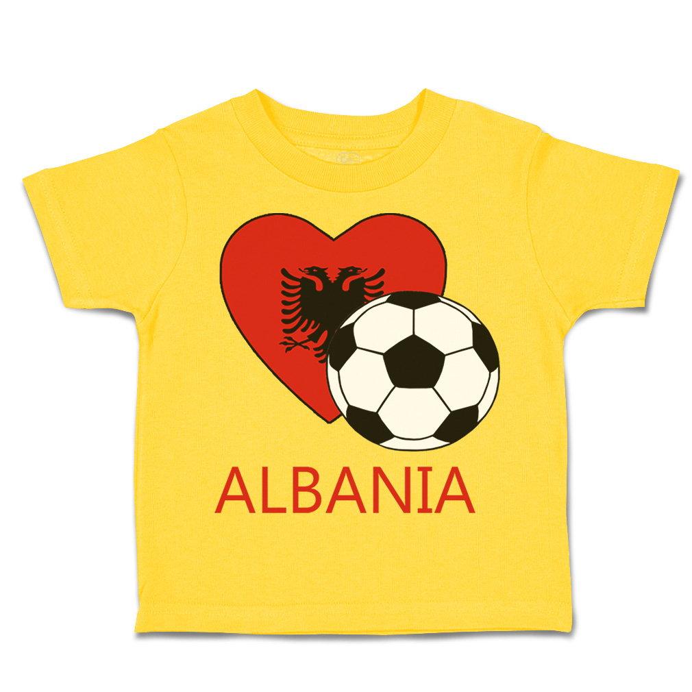 Toddler T-Shirt Albanian Soccer Albania Futbol Football Boy & Girl Clothes - Picture 32 of 39