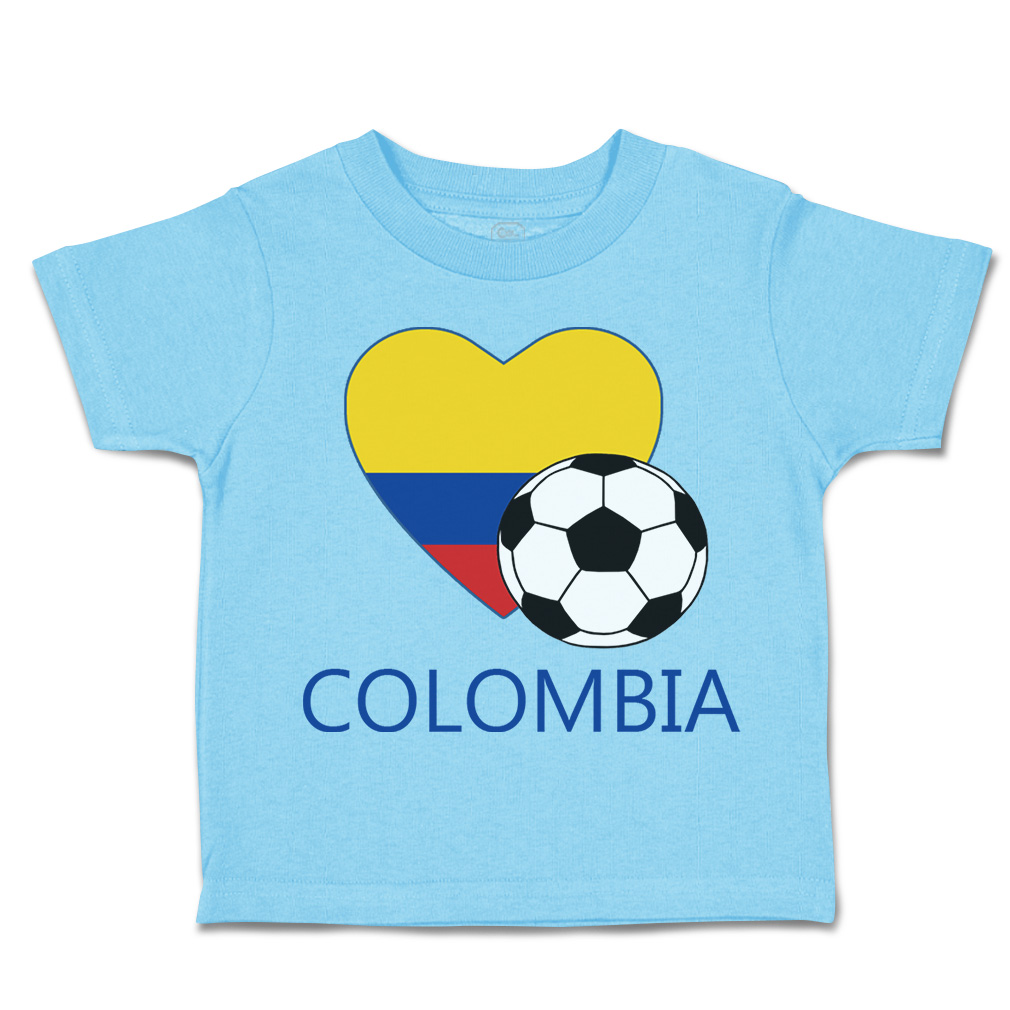 Toddler T-Shirt Colombian Soccer Colombia Football Boy & Girl Clothes Cotton - Picture 16 of 39