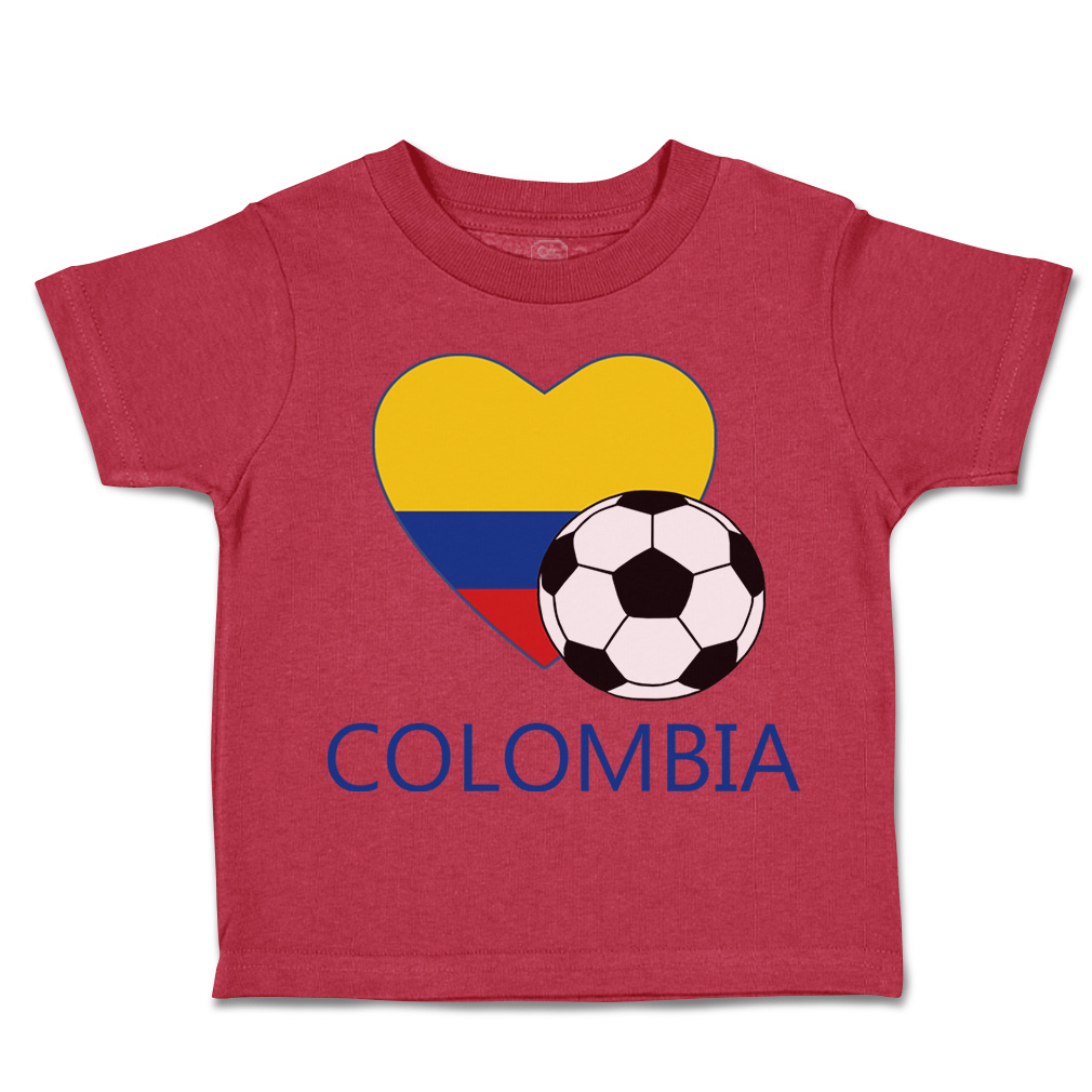 Toddler T-Shirt Colombian Soccer Colombia Football Boy & Girl Clothes Cotton - Picture 28 of 39