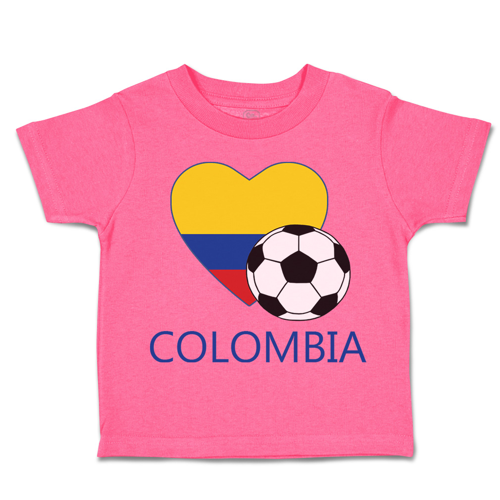 Toddler T-Shirt Colombian Soccer Colombia Football Boy & Girl Clothes Cotton - Picture 22 of 39