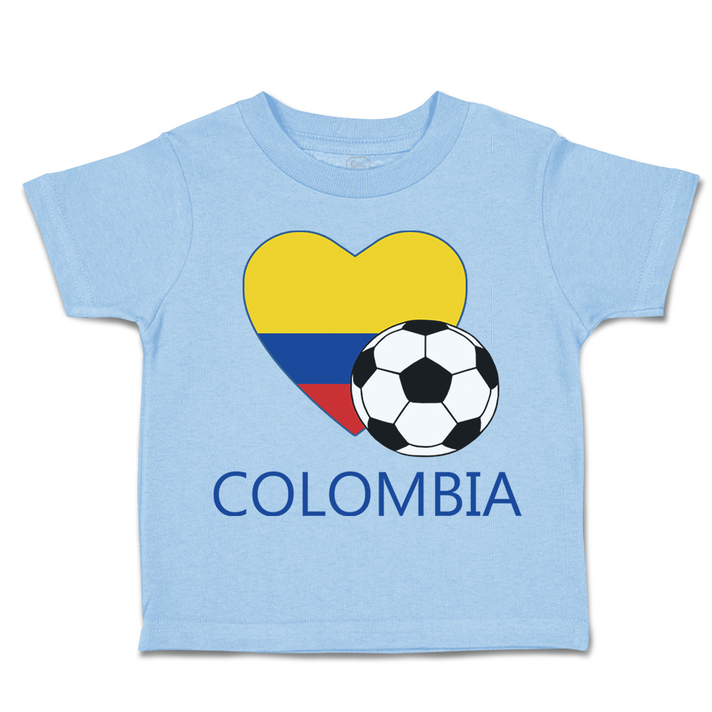 Toddler T-Shirt Colombian Soccer Colombia Football Boy & Girl Clothes Cotton - Picture 14 of 39