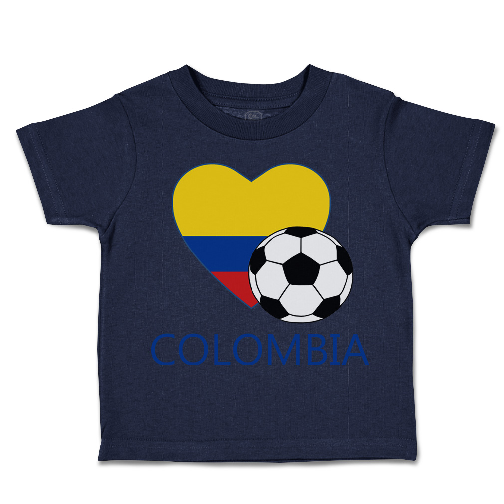 Toddler T-Shirt Colombian Soccer Colombia Football Boy & Girl Clothes Cotton - Picture 10 of 39