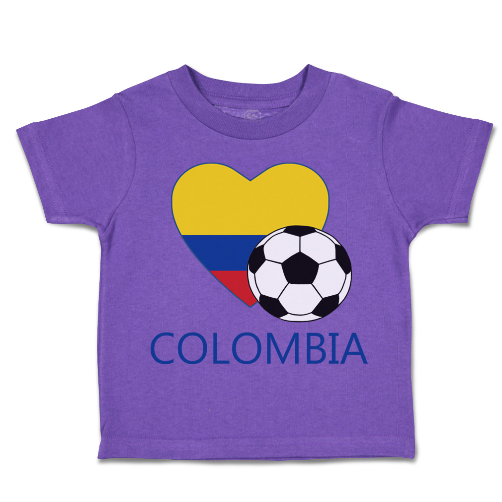 Toddler T-Shirt Colombian Soccer Colombia Football Boy & Girl Clothes Cotton - Picture 38 of 39