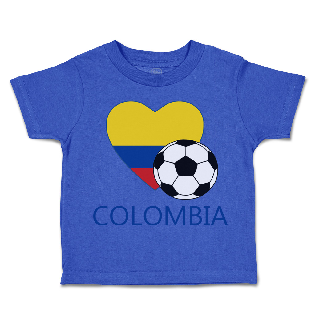 Toddler T-Shirt Colombian Soccer Colombia Football Boy & Girl Clothes Cotton - Picture 12 of 39