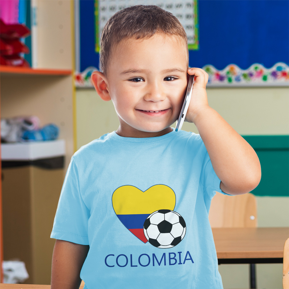 Toddler T-Shirt Colombian Soccer Colombia Football Boy & Girl Clothes Cotton - Picture 3 of 39