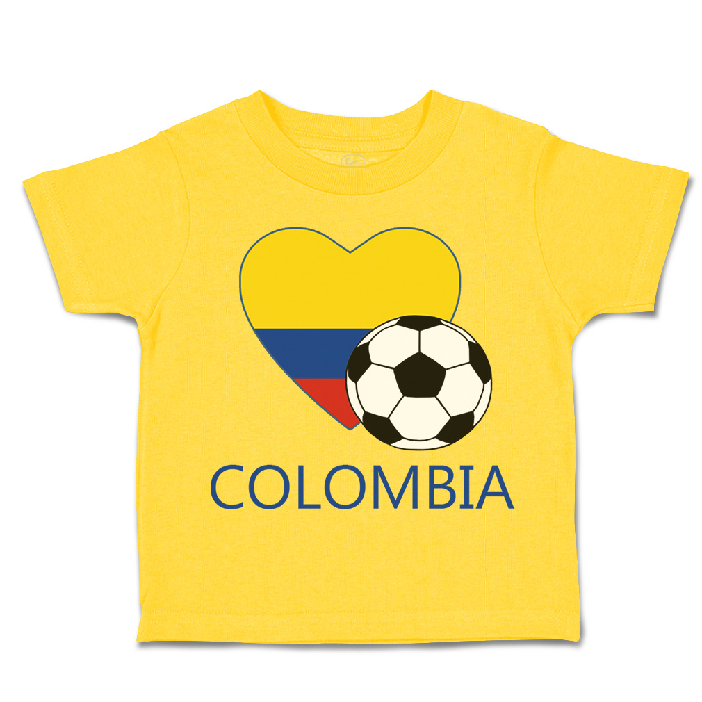 Toddler T-Shirt Colombian Soccer Colombia Football Boy & Girl Clothes Cotton - Picture 32 of 39
