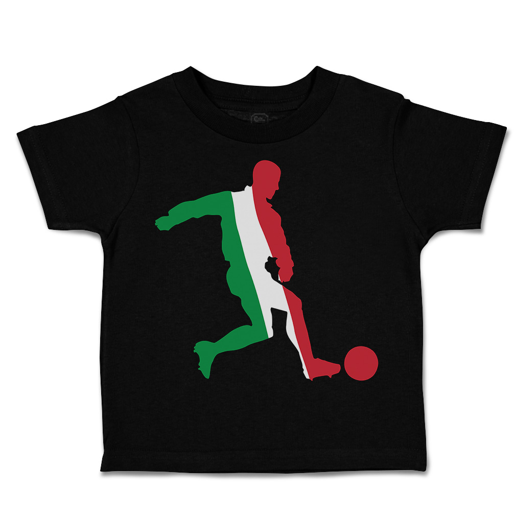 Toddler T-Shirt Soccer Player Italy Sports Soccer Euro Cup Boy & Girl Clothes - Picture 8 of 39