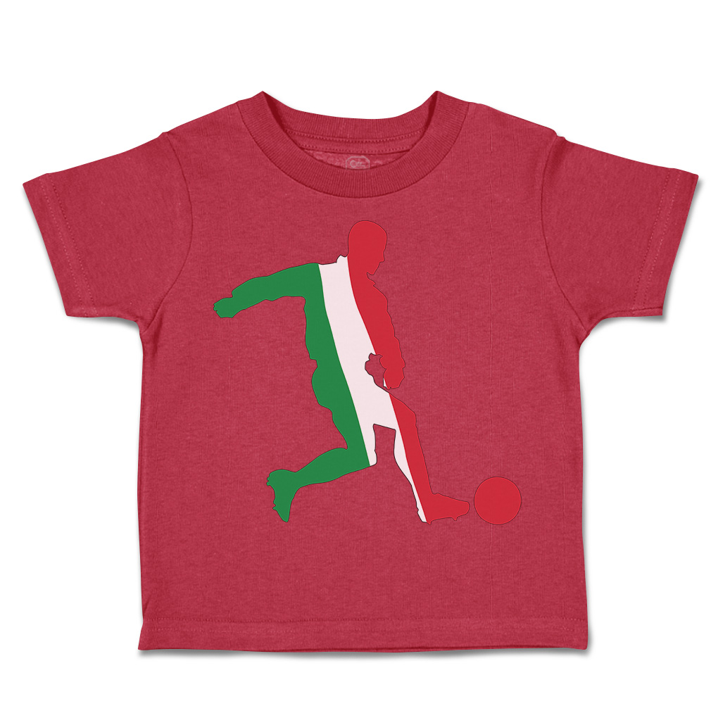 Toddler T-Shirt Soccer Player Italy Sports Soccer Euro Cup Boy & Girl Clothes - Picture 28 of 39
