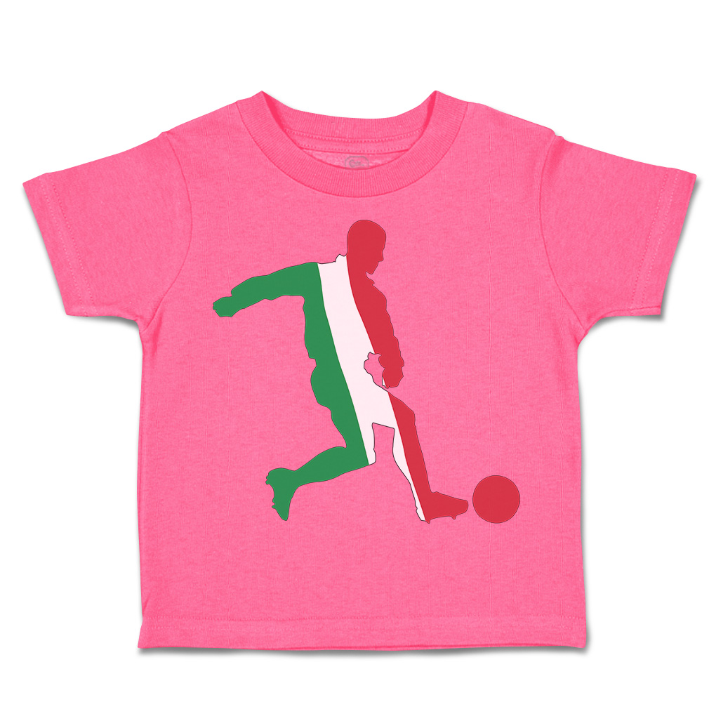 Toddler T-Shirt Soccer Player Italy Sports Soccer Euro Cup Boy & Girl Clothes - Picture 22 of 39