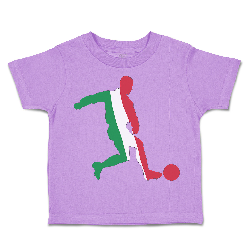 Toddler T-Shirt Soccer Player Italy Sports Soccer Euro Cup Boy & Girl Clothes - Picture 30 of 39