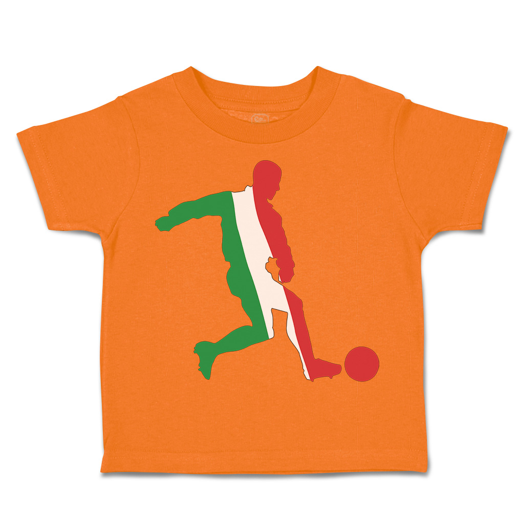 Toddler T-Shirt Soccer Player Italy Sports Soccer Euro Cup Boy & Girl Clothes - Picture 24 of 39