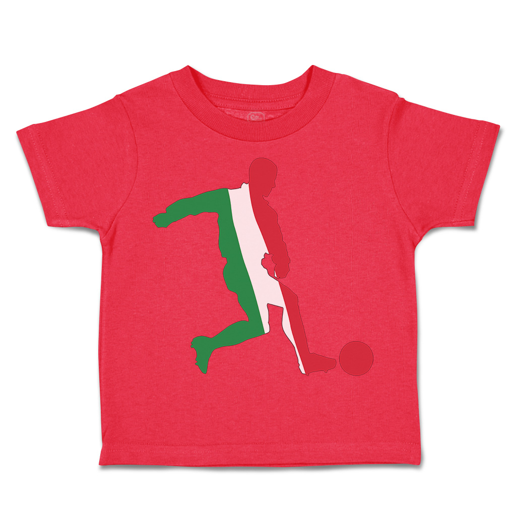 Toddler T-Shirt Soccer Player Italy Sports Soccer Euro Cup Boy & Girl Clothes - Picture 26 of 39