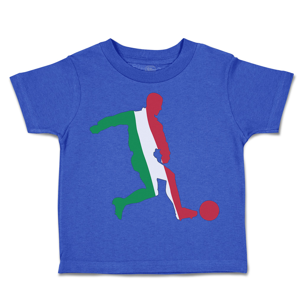 Toddler T-Shirt Soccer Player Italy Sports Soccer Euro Cup Boy & Girl Clothes - Picture 12 of 39