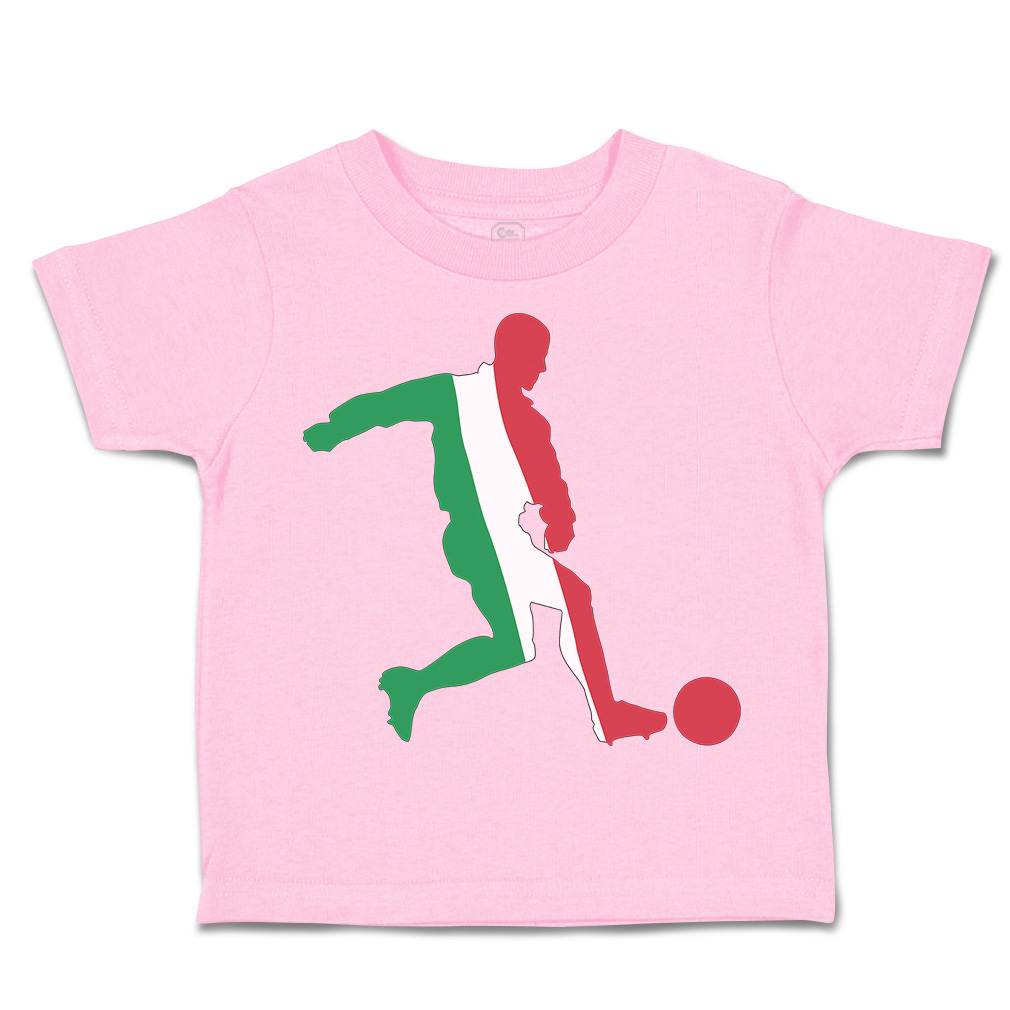 Toddler T-Shirt Soccer Player Italy Sports Soccer Euro Cup Boy & Girl Clothes - Picture 20 of 39