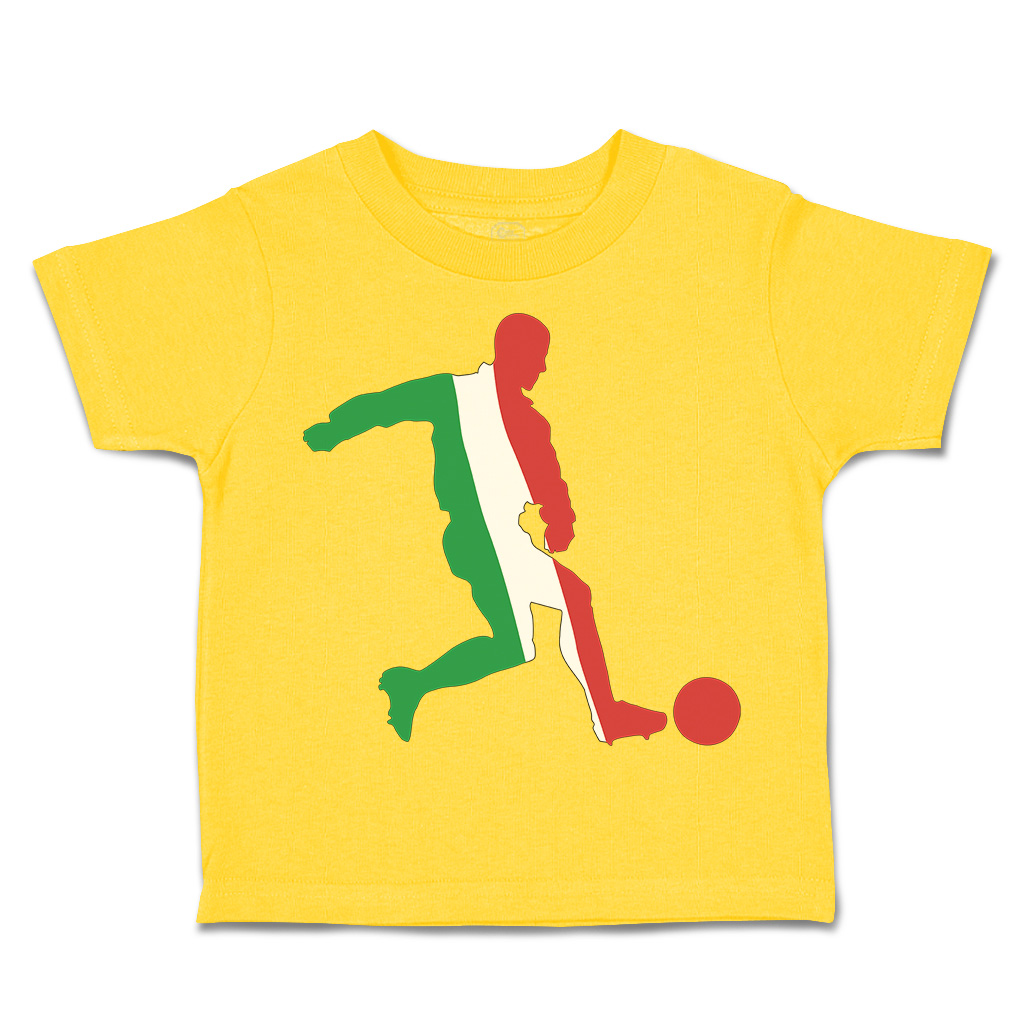 Toddler T-Shirt Soccer Player Italy Sports Soccer Euro Cup Boy & Girl Clothes - Picture 32 of 39