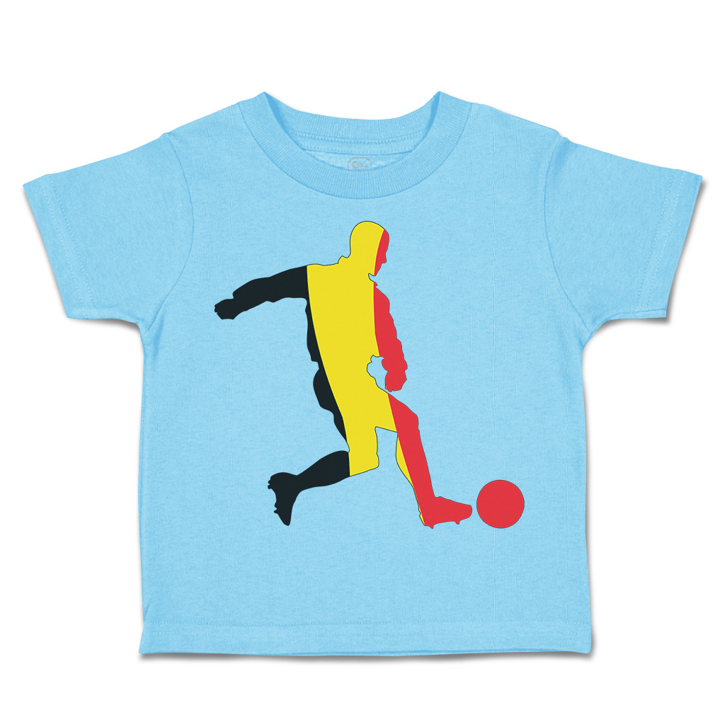 Toddler T-Shirt Soccer Player Belgium Sports Soccer Euro Cup Boy & Girl Clothes - Picture 16 of 39