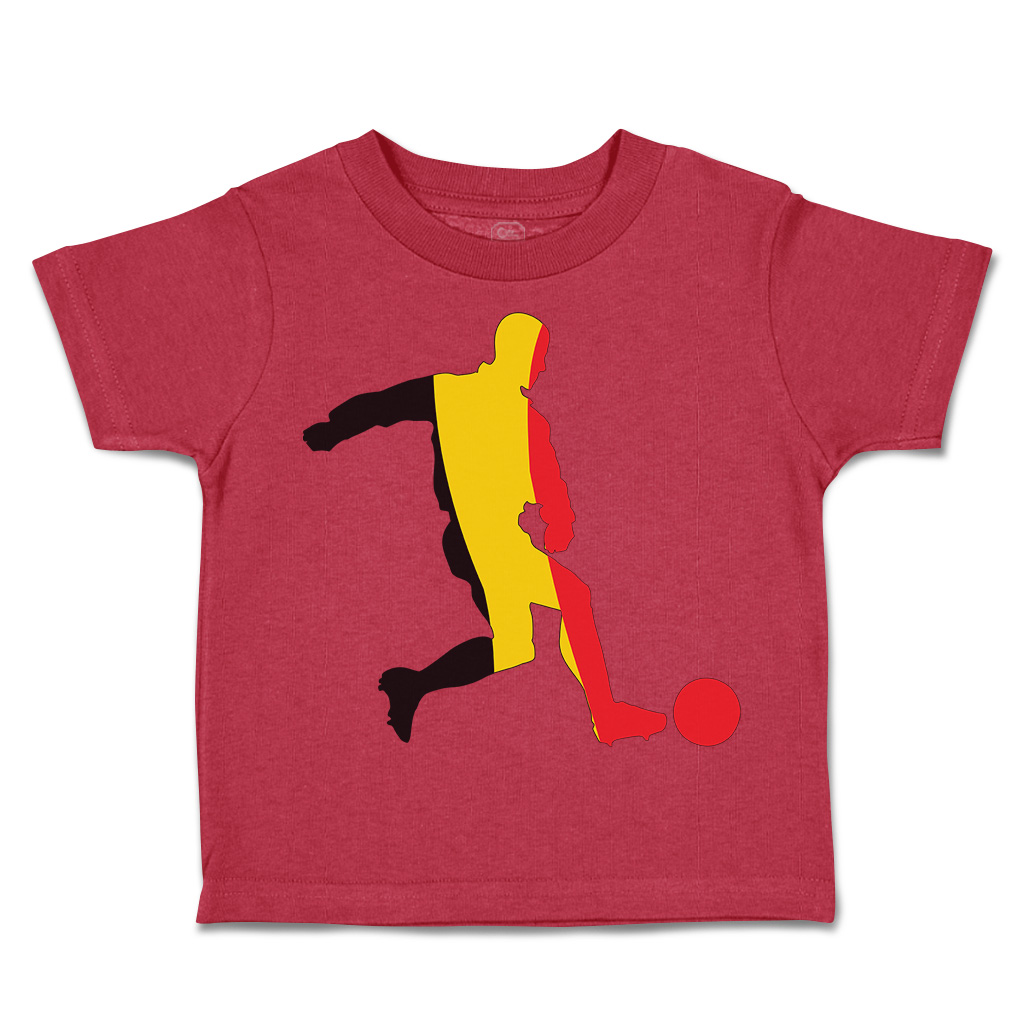 Toddler T-Shirt Soccer Player Belgium Sports Soccer Euro Cup Boy & Girl Clothes - Picture 28 of 39